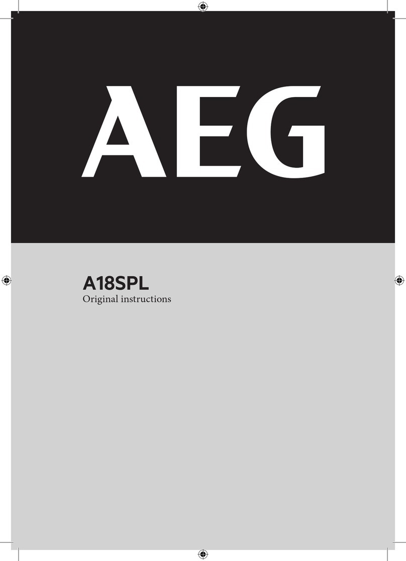 AEG A18SPL User manual