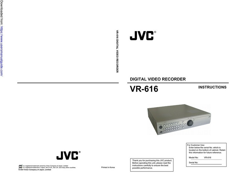 JVC VR-609E User manual