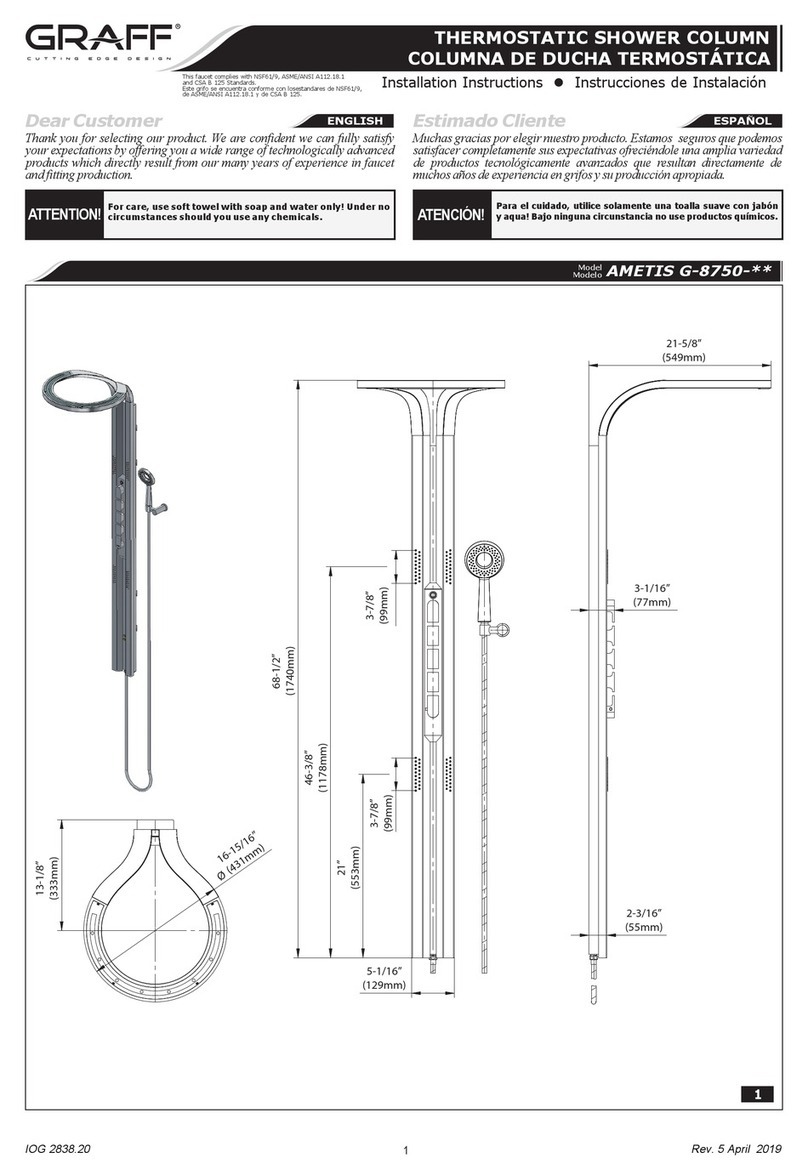 Graff Ametis G8750WTBK installation instructions Graff Ametis G8750WTBK installation instructions