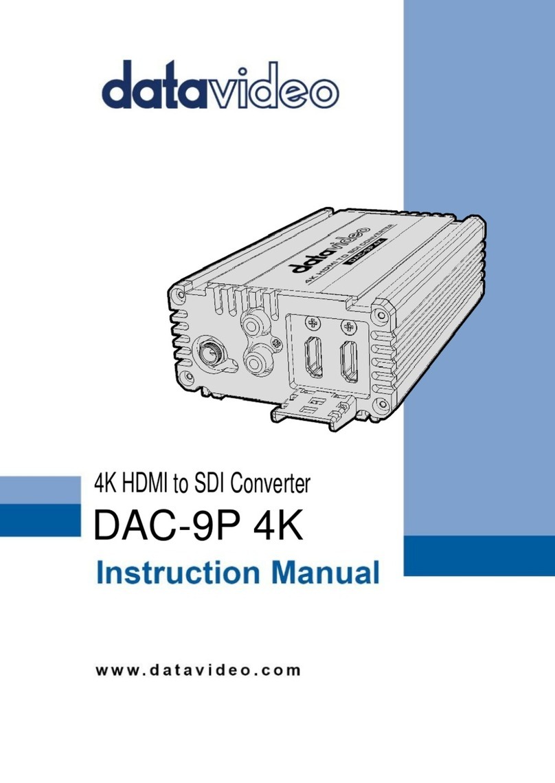 Data Video DAC-9P 4K instruction manual