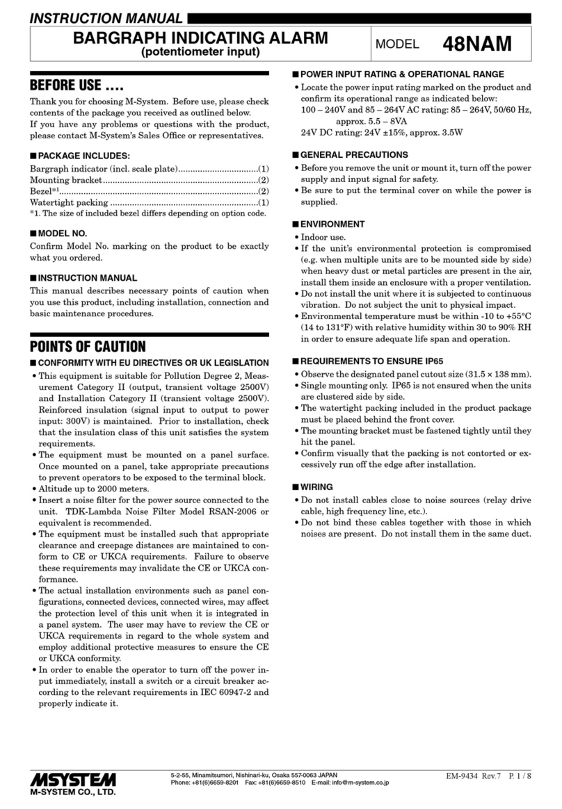 M-system 48NAM User manual