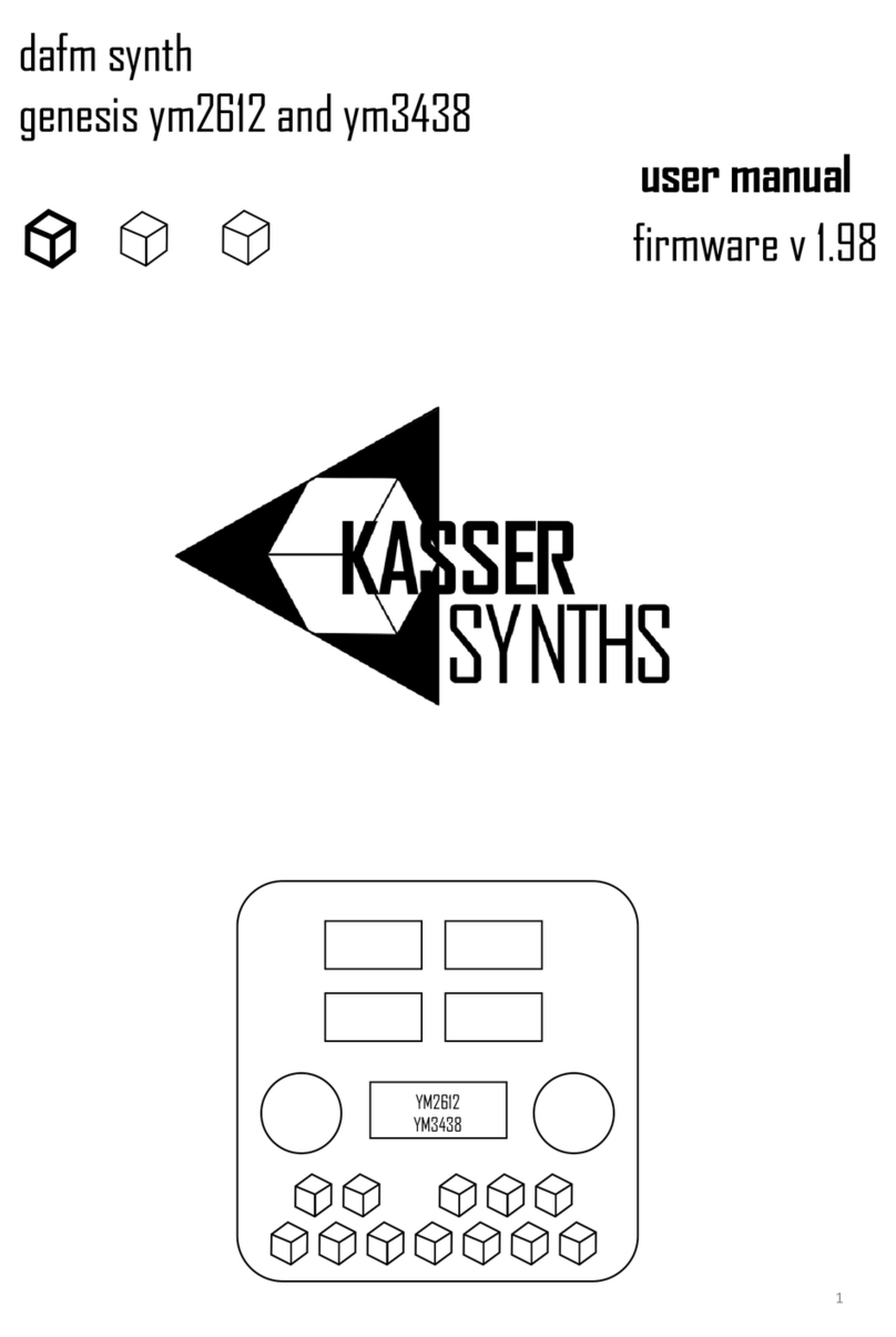 Kasser Synths DAFM Genesis YM2612 User manual