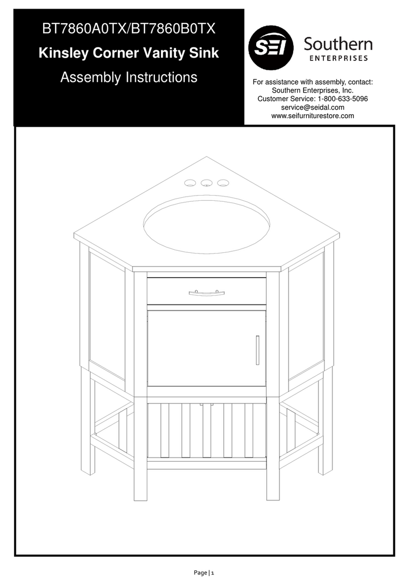 Southern Enterprises Kinsley BT7860A0TX Assembly instructions Southern Enterprises Kinsley BT7860A0TX Assembly instructions
