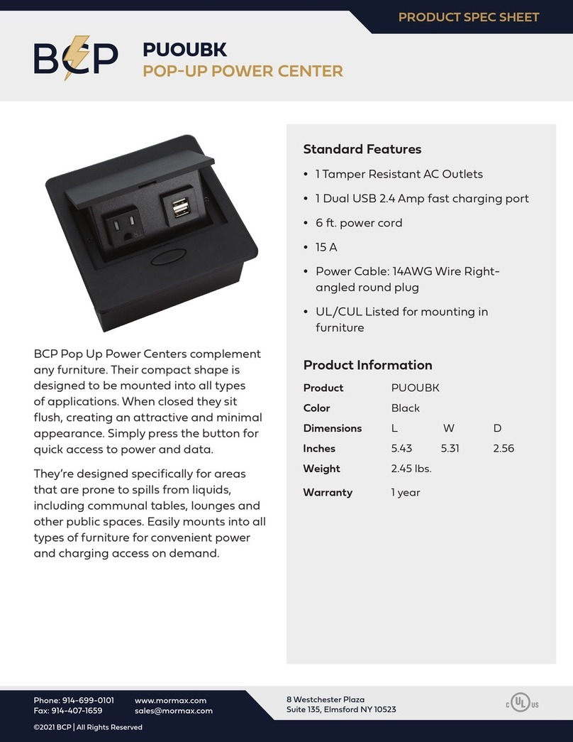BCP PUOUBK Instruction sheet