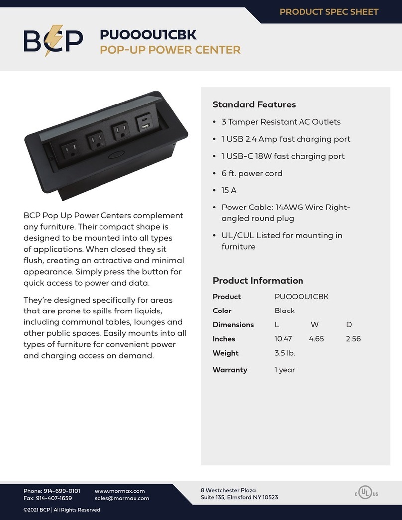 BCP PUOOOU1CBK Instruction sheet