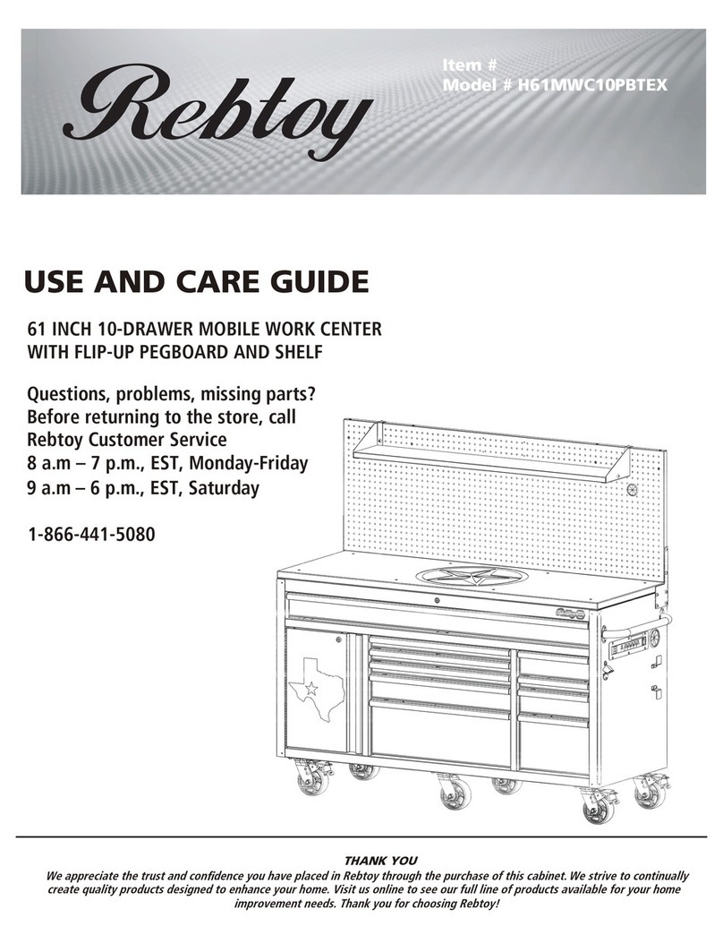 Rebtoy H61MWC10PBTEX Use and care guide
