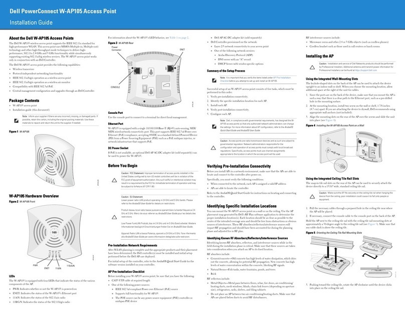 Dell PowerConnect W-AP105 User manual