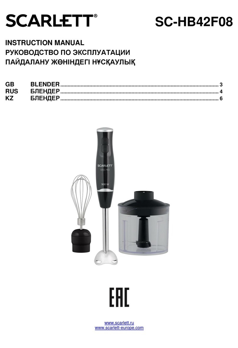 Scarlett SC-HB42F08 instruction manual Scarlett SC-HB42F08 instruction manual