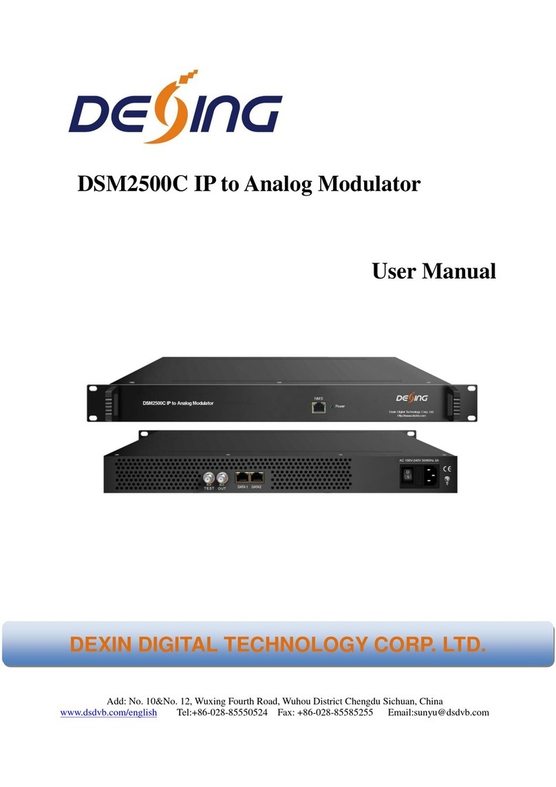 Dexin DSM2500C user manual