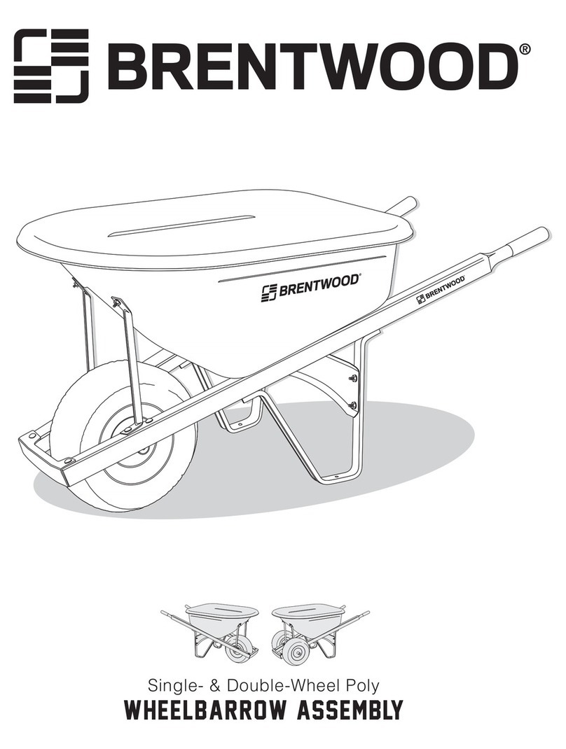 Brentwood Wheelbarrow Single-Wheel Poly Assembly