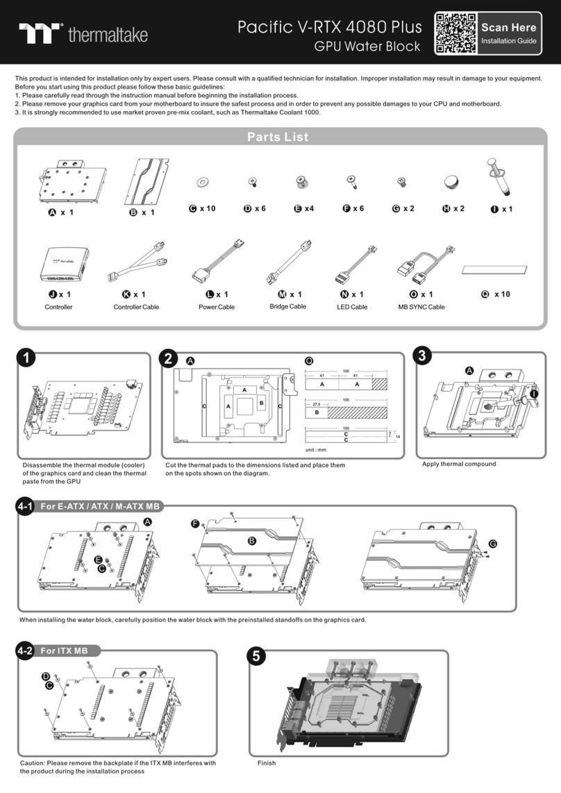 Thermaltake Pacific V-RTX 4080 Plus installation guide