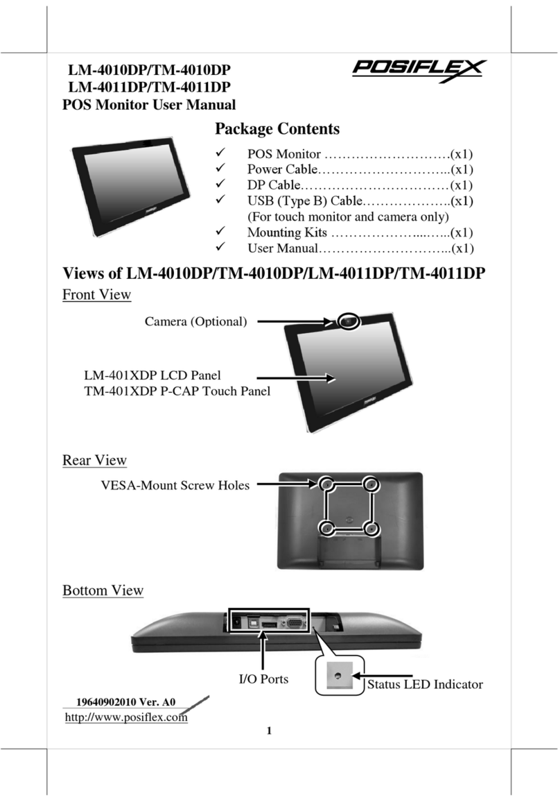 POSIFLEX LM-4010DP User manual