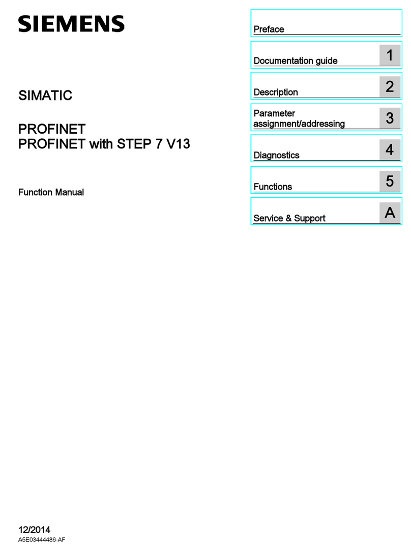 Siemens SIMATIC PROFINET Parts list manual Siemens SIMATIC PROFINET Parts list manual