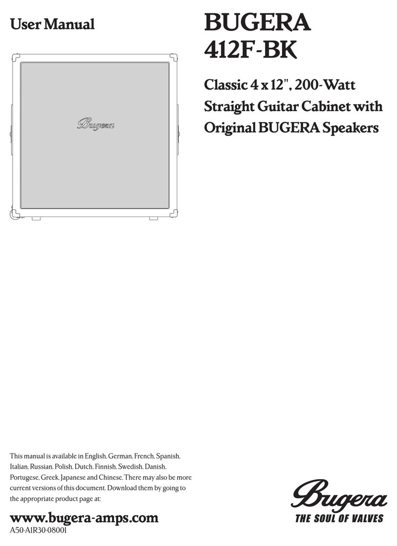 Bugera 412F-BK User manual