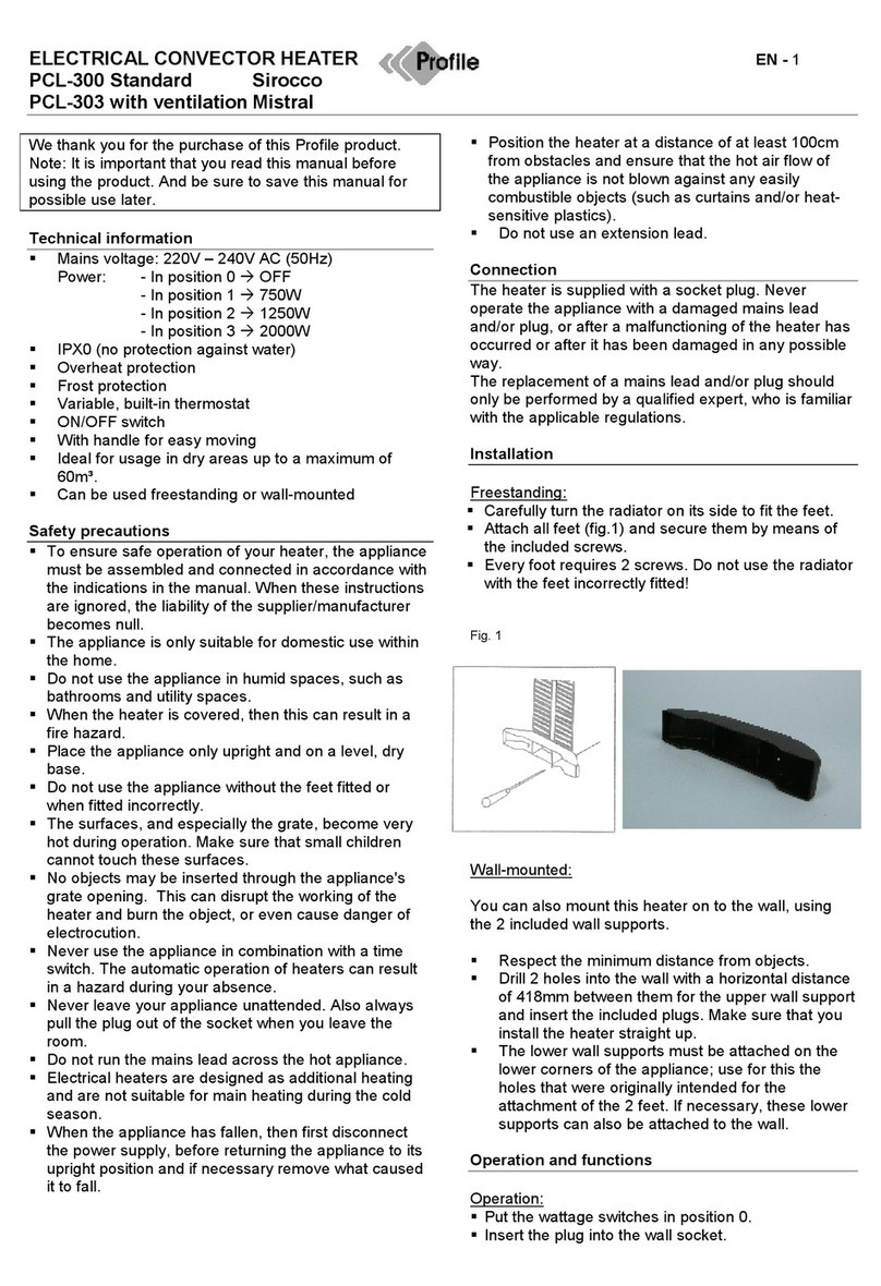 Profile PCL-300 User manual