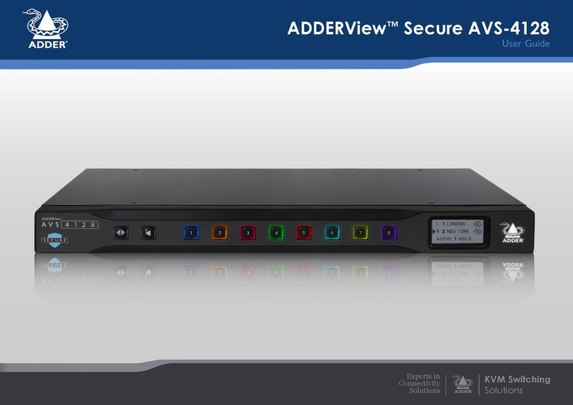 ADDER ADDERView Secure AVS-4128 User manual
