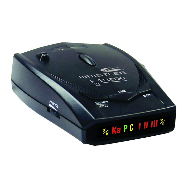 Whistler GT-130Xi User manual