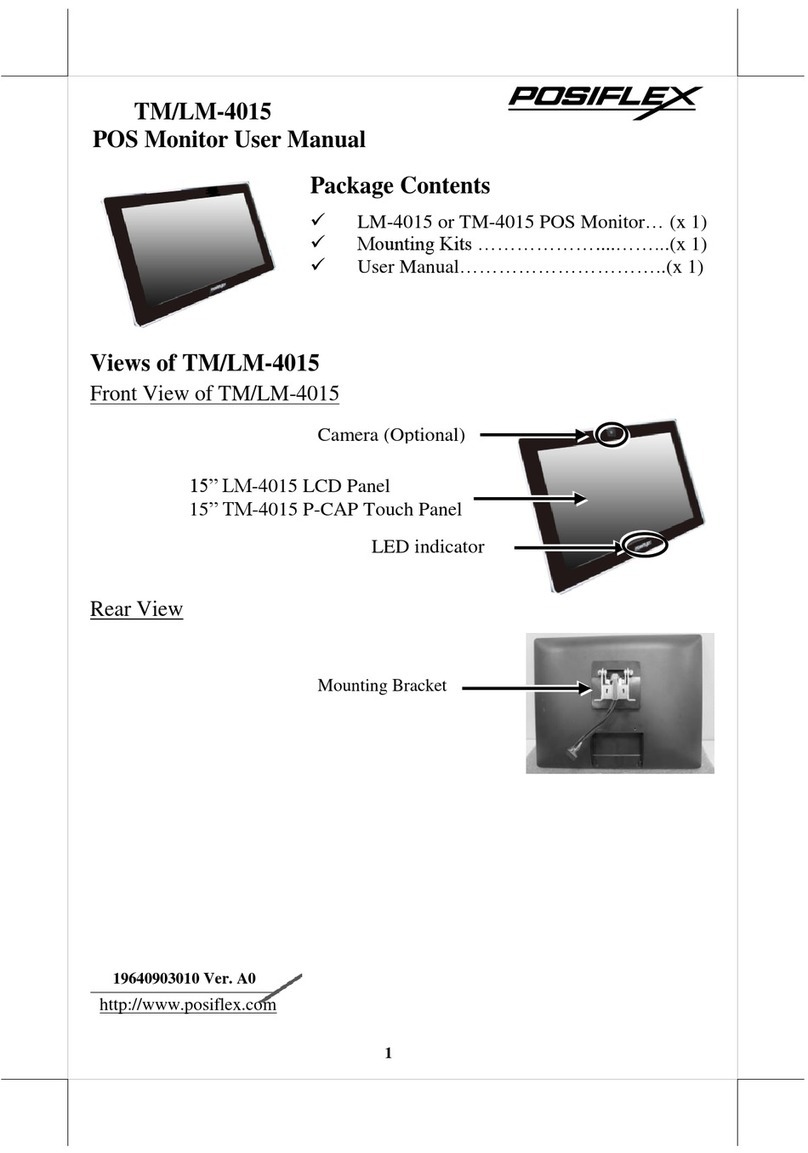 POSIFLEX LM-4015 User manual
