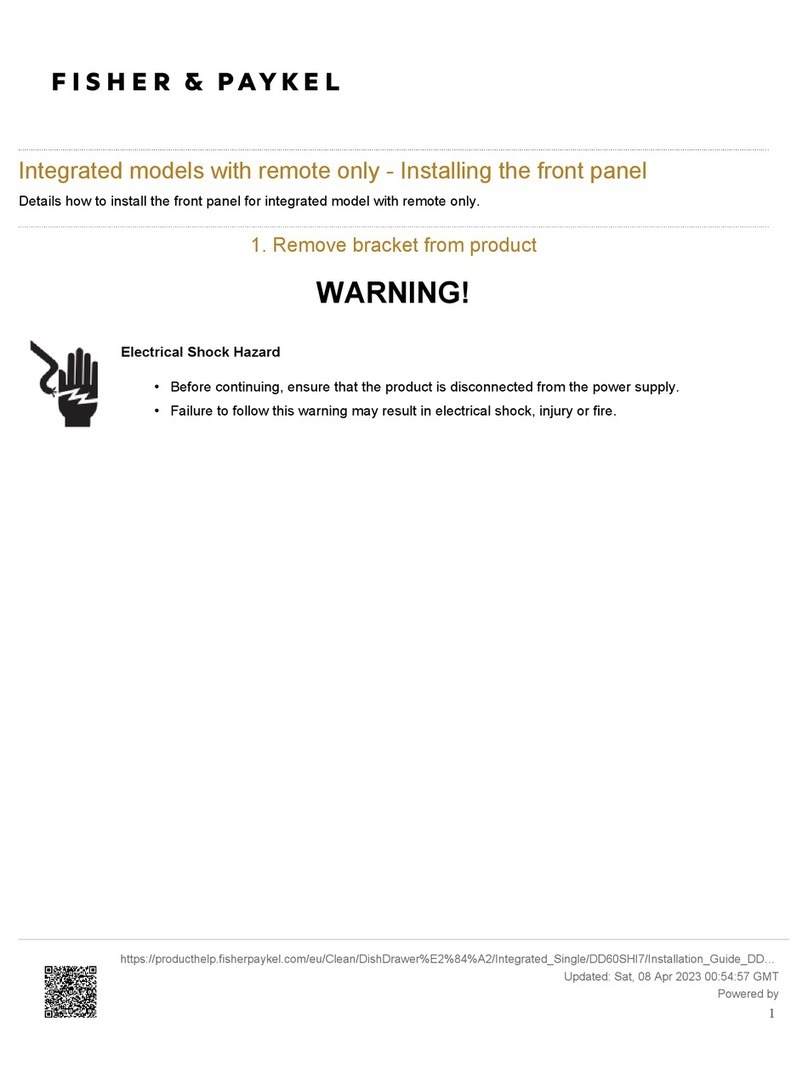 Fisher & Paykel DD60SHI7 User manual