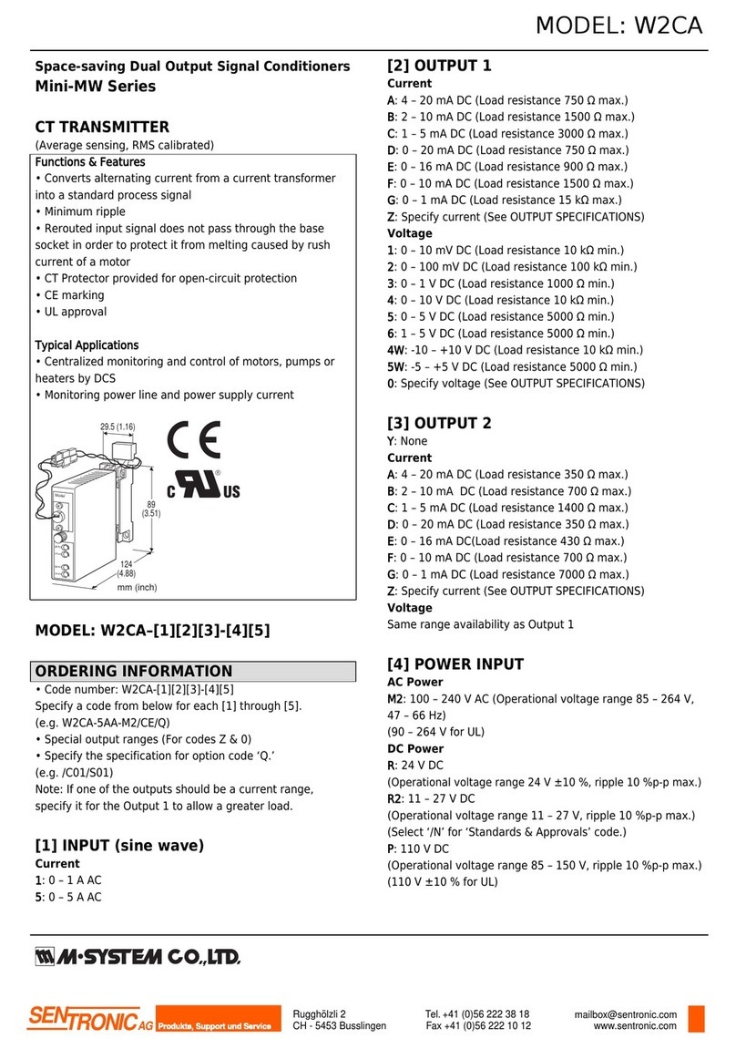 M-system Mini-MW Series User manual