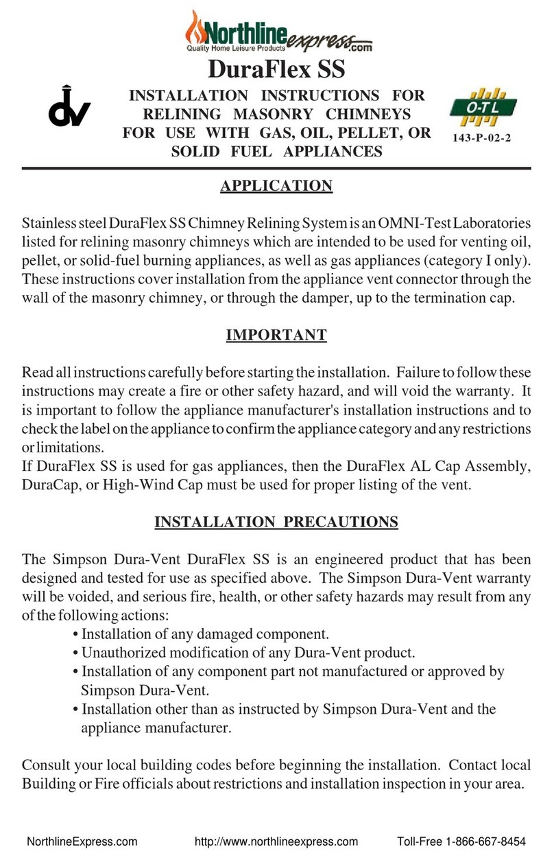 Northline Express DuraFlex SS installation instructions Northline Express DuraFlex SS installation instructions