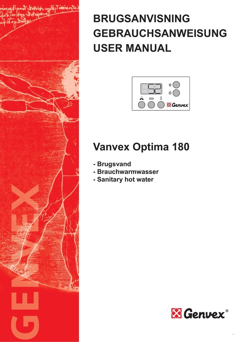 Genvex Vanvex Optima 180 user manual