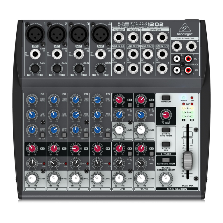 Behringer XENYX 1202 User manual