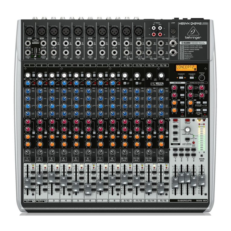 Behringer Xenyx QX2442USB User manual