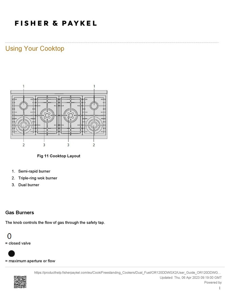 Fisher & Paykel OR120DDWGX2 User manual