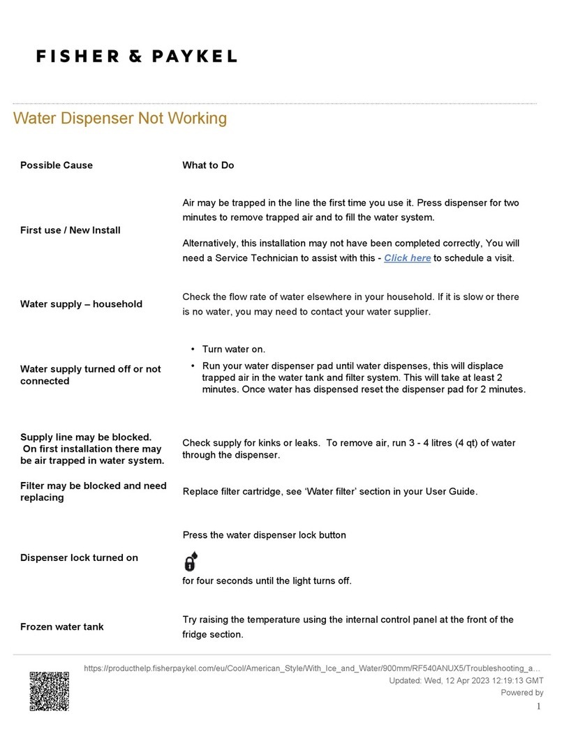 Fisher & Paykel RF540ANUX5 User manual