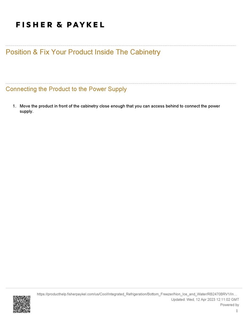 Fisher & Paykel RB2470BRV1 User manual