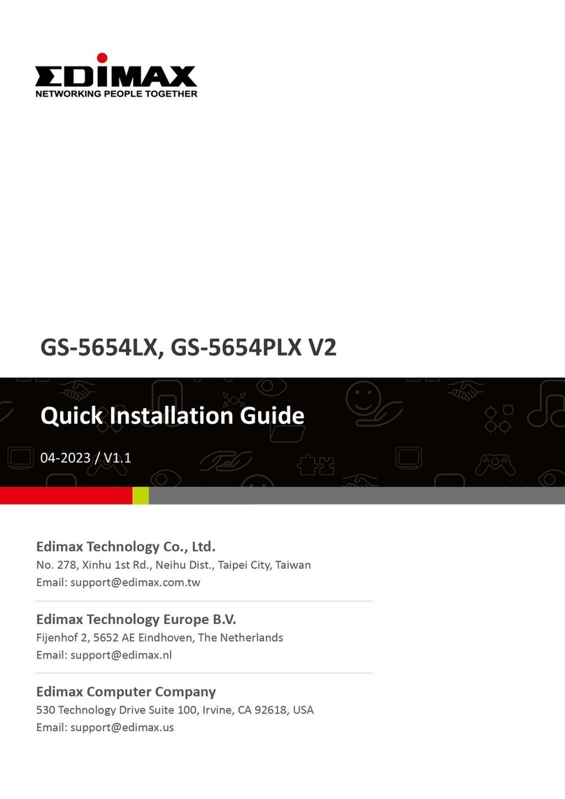 Edimax GS-5654LX User manual Edimax GS-5654LX User manual