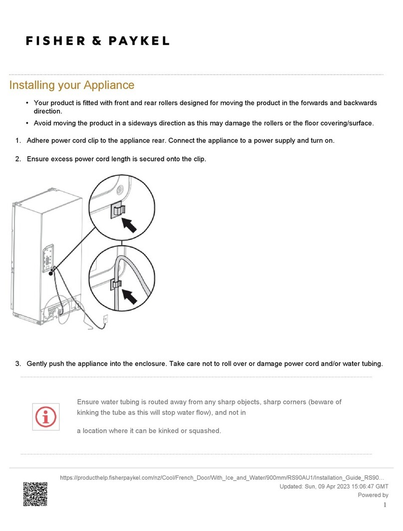 Fisher & Paykel RS90AU1 Instruction Manual