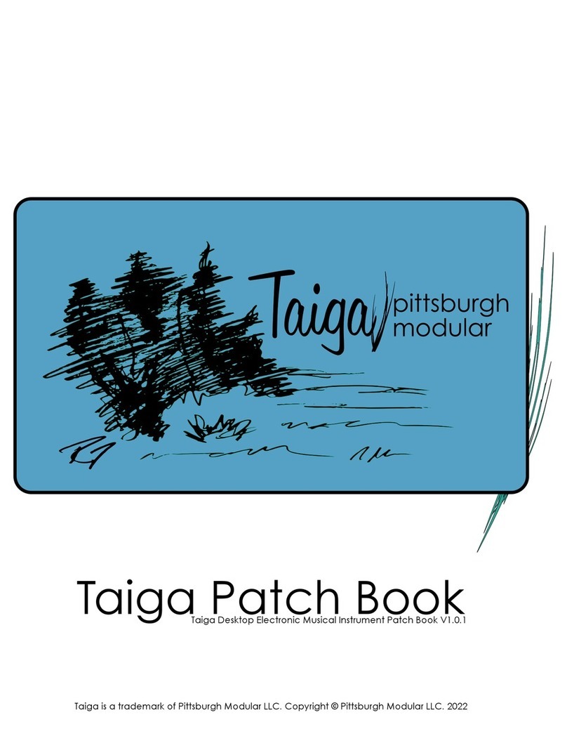 Pittsburgh Modular Taiga User manual & patch book