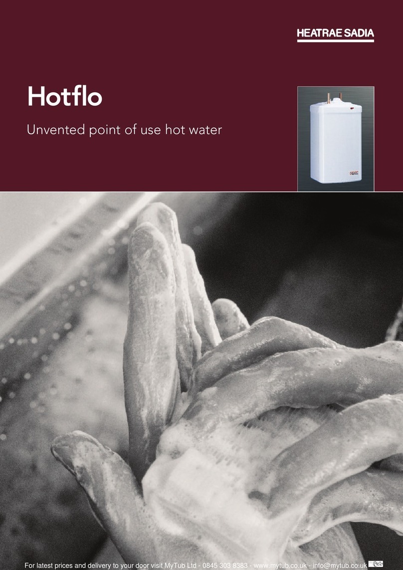 Heatrae Sadia HOTFLO quick start guide