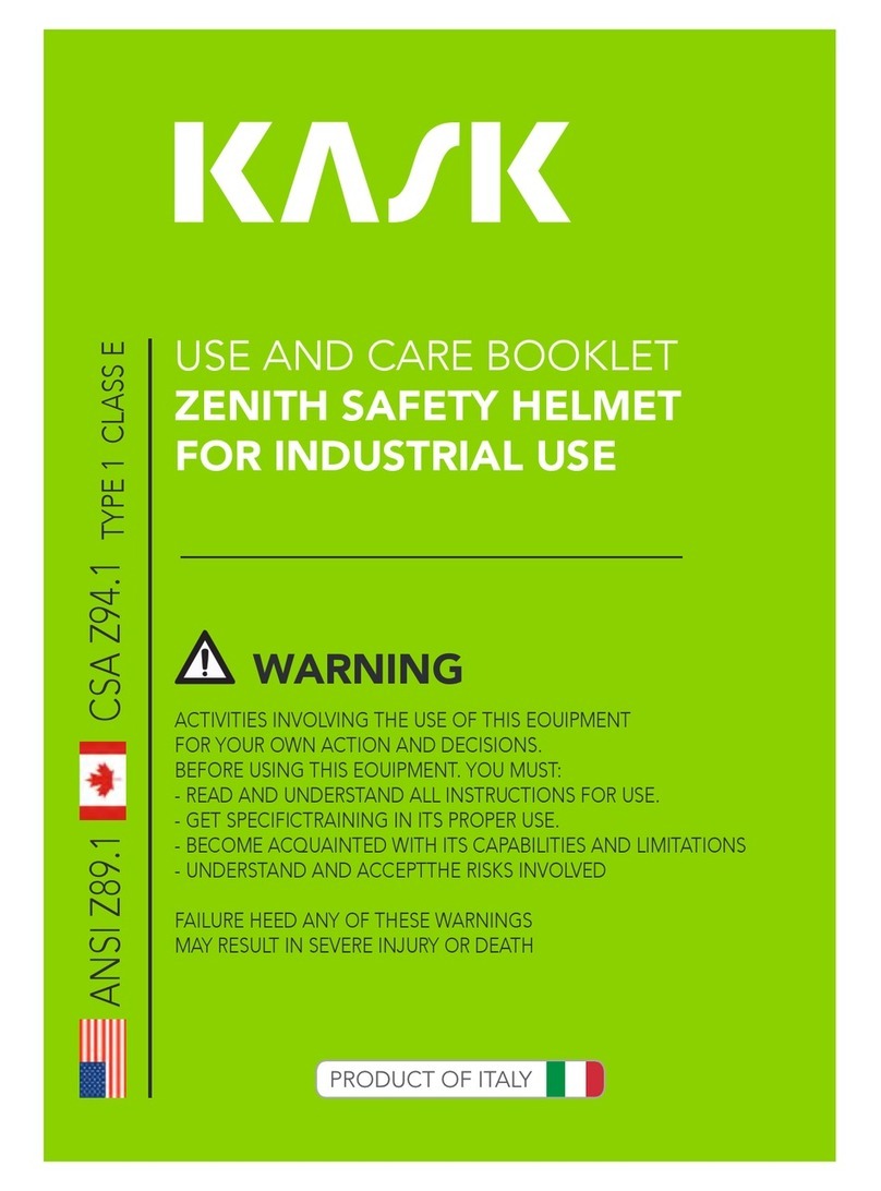Kask ZENITH Owner's manual