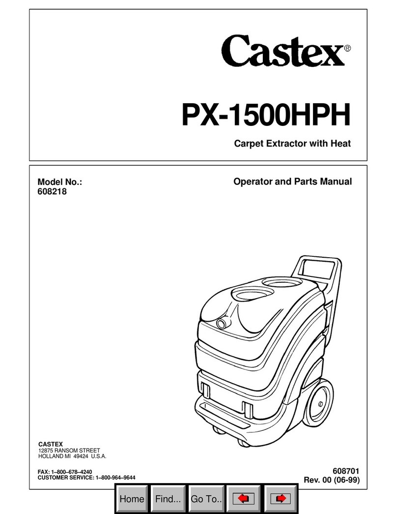 Castex PX-1500HPH Operator and parts manual