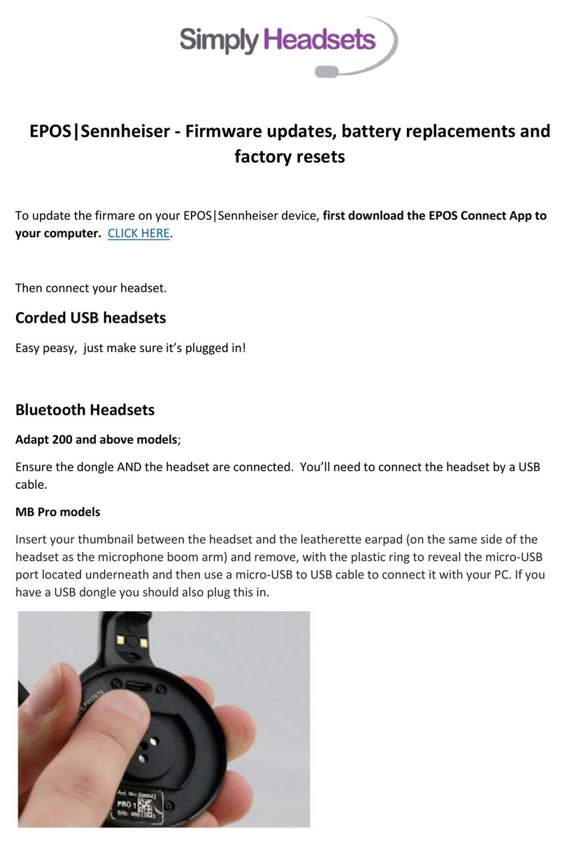 Sennheiser EPOS MB Pro Series quick start guide