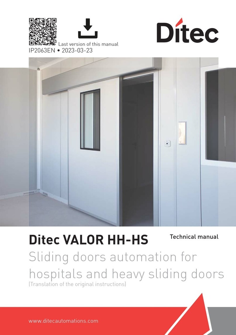 DITEC VALOR HH-HS User manual