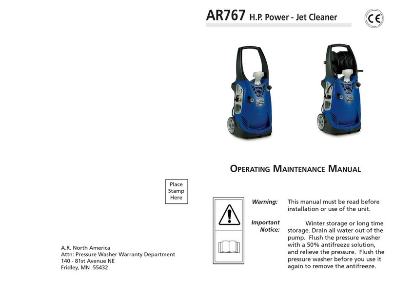 A.R.North America AR767 Operating maintenance installation