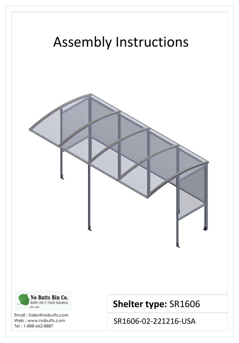 No Butts Bin SR1606 User manual