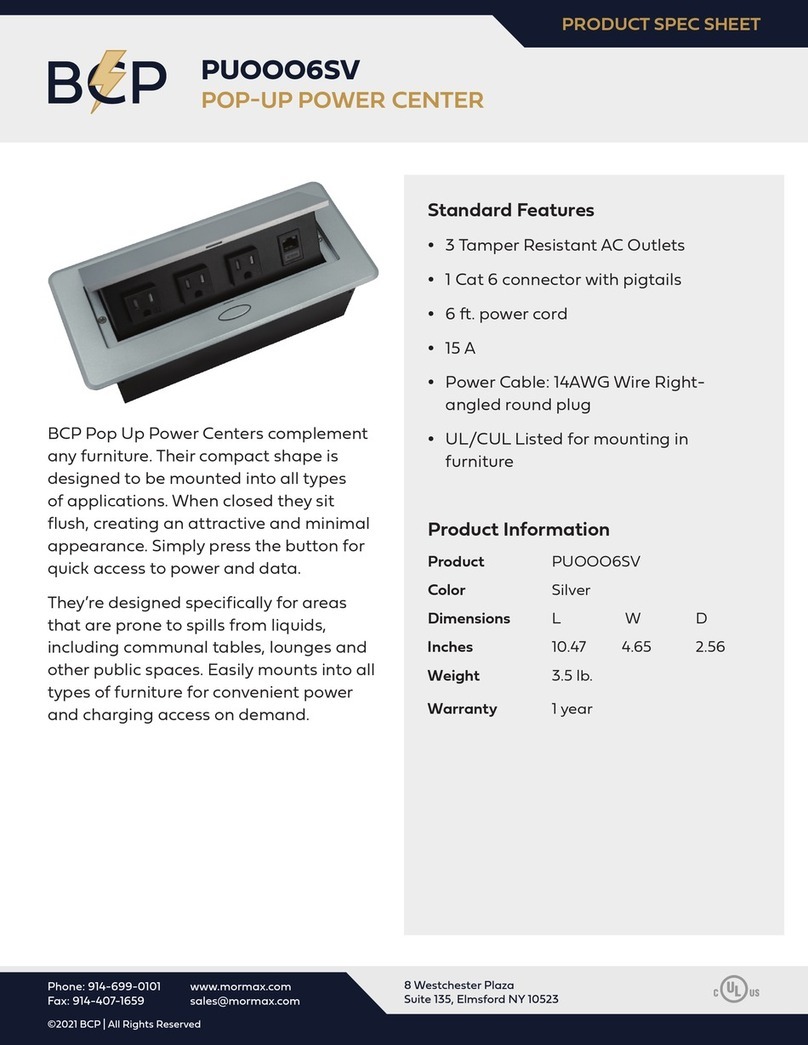 BCP PUOOO6SV Instruction sheet