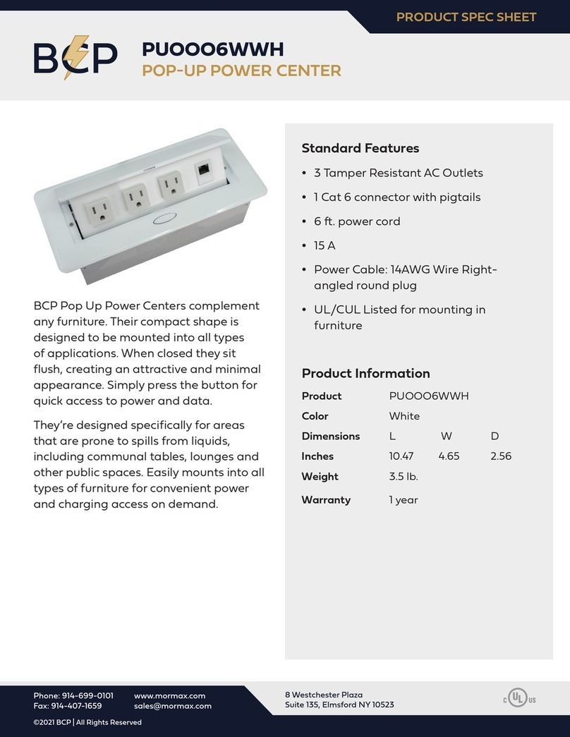 BCP PUOOO6WWH Instruction sheet