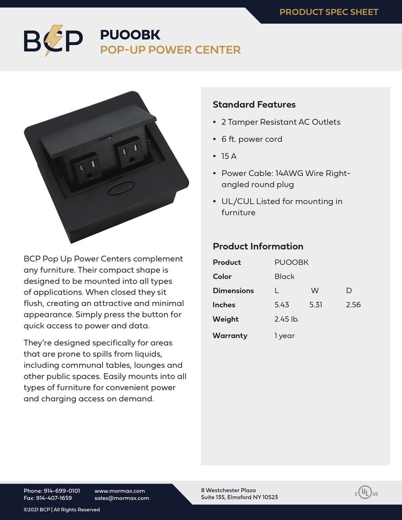 BCP PUOOBK Instruction sheet BCP PUOOBK Instruction sheet