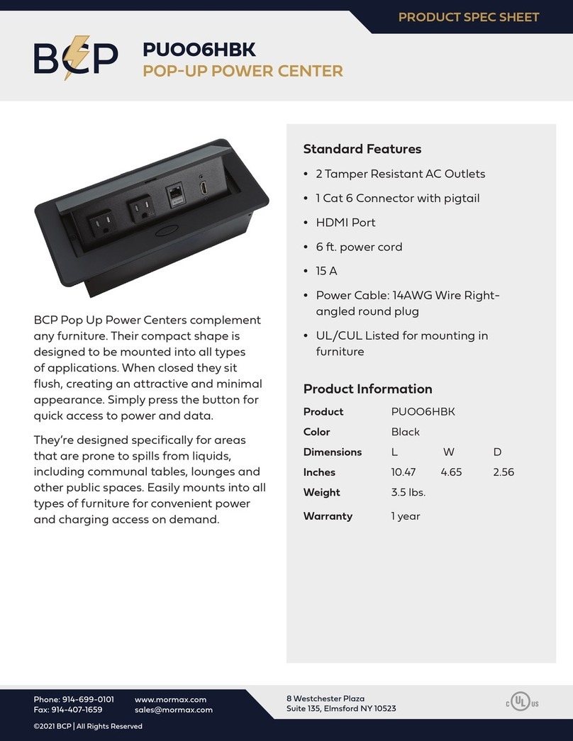 BCP PUOO6HBK Instruction sheet