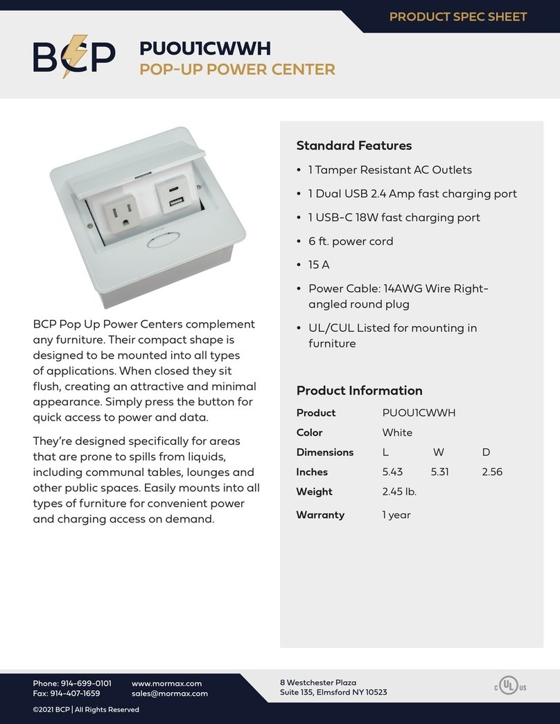 BCP PUOU1CWWH Instruction sheet