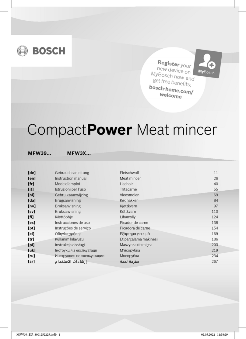 Bosch CompactPower MFW39 Series User manual Bosch CompactPower MFW39 Series User manual