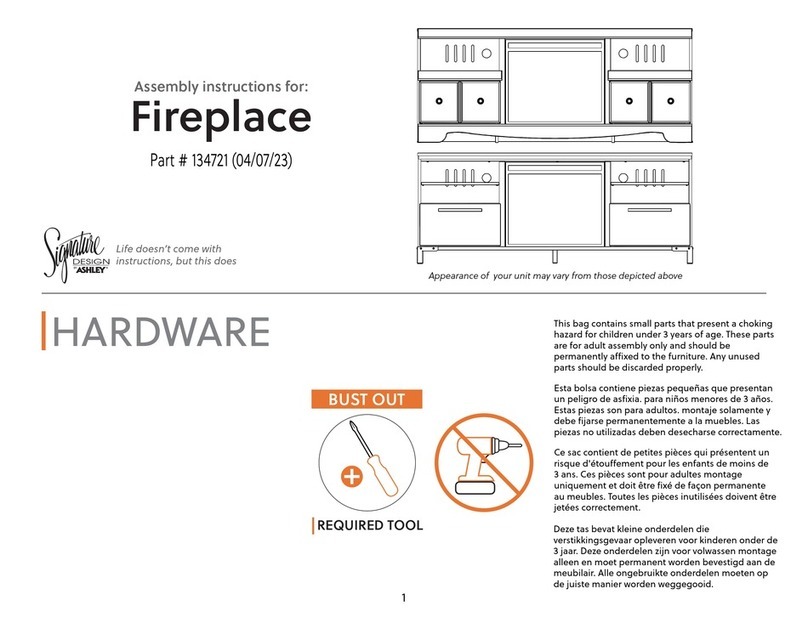 Ashley Signature 134721 User manual Ashley Signature 134721 User manual