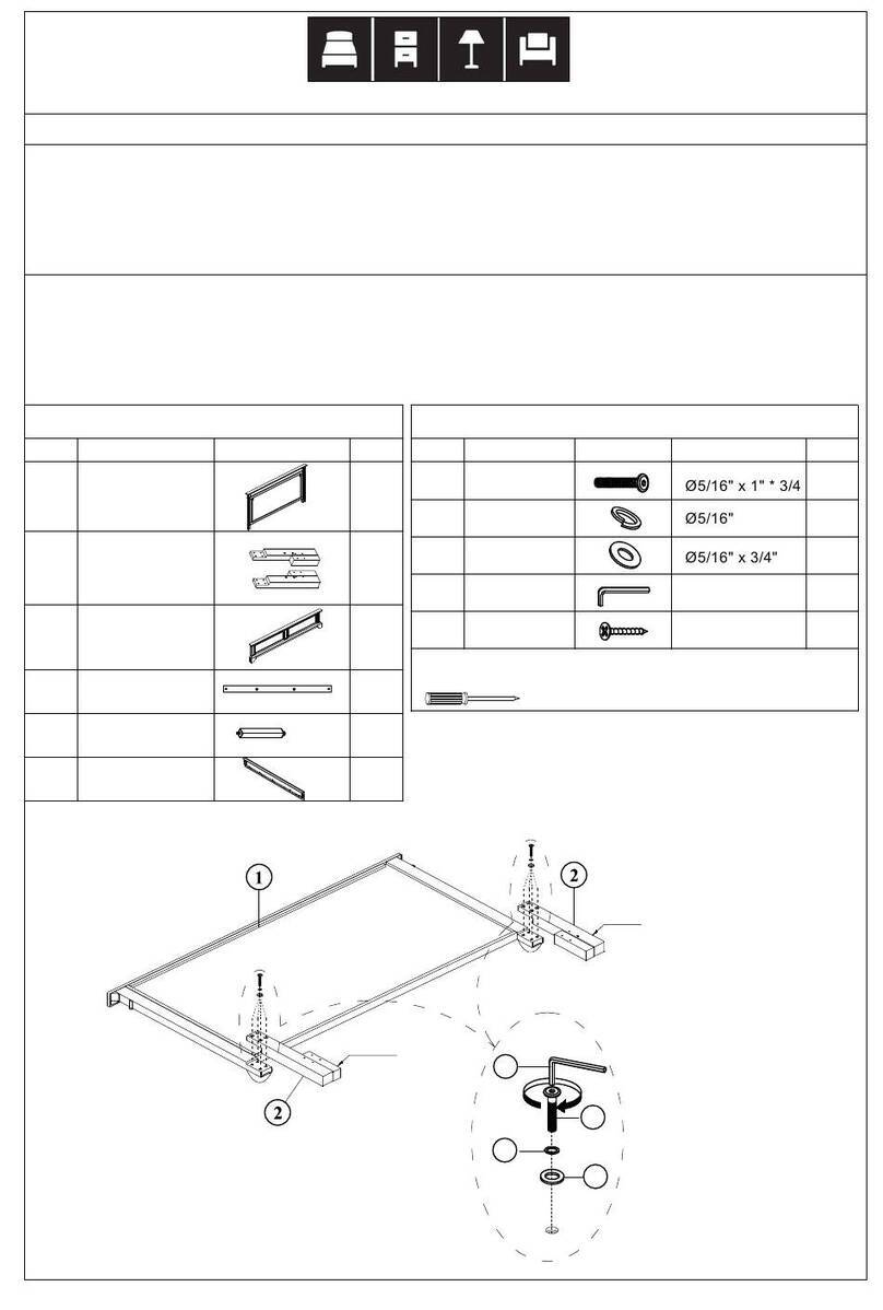 Living Spaces 305-P158180 OR 187 User manual