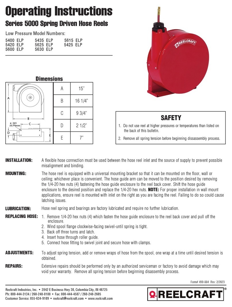 ReelCraft 5000 Series User manual ReelCraft 5000 Series User manual